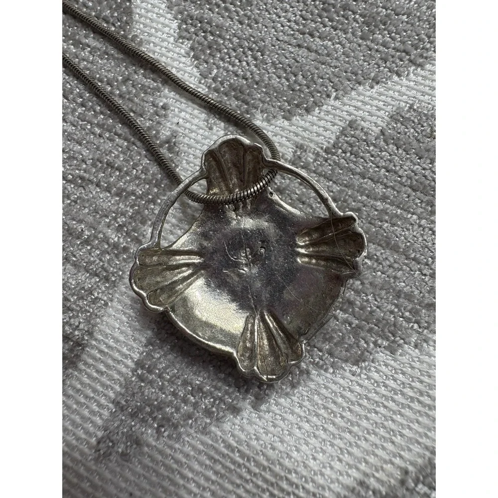 Sterling Silver Black Onyx Southwestern Pendant‎ Necklace